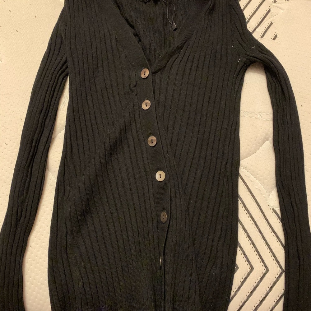 Black cardigan